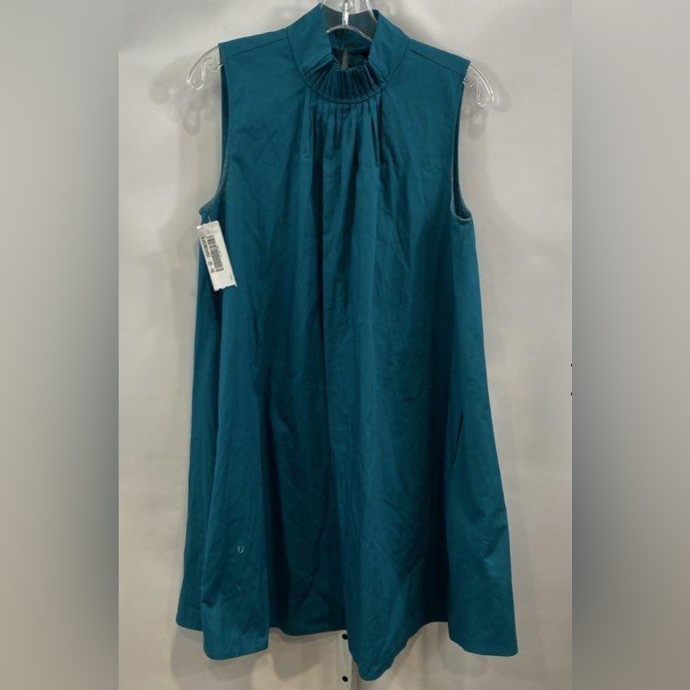 NWT Banana Republic High-Neck Pleated Swing Dress - Picture 2 of 6